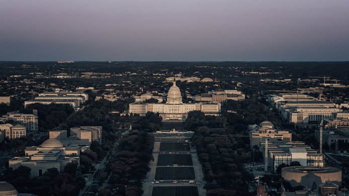 Capitol building from afar