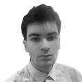 A black-and-white headshot of Mohit Bisbey