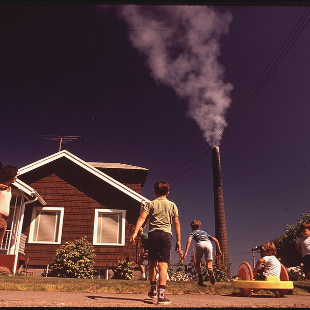 Children Play in Yard of Ruston Home
