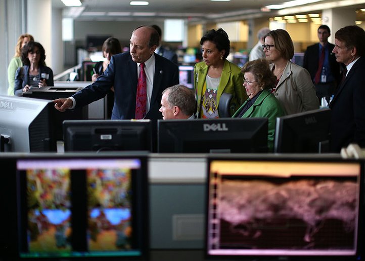 Kathy Sullivan at Center for Weather and Climate Prediction