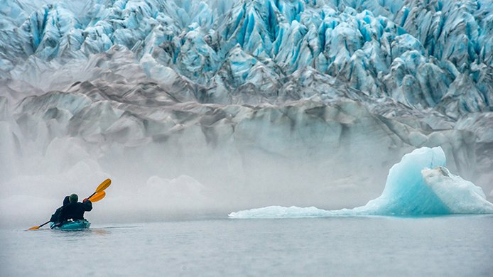 glacier kayak