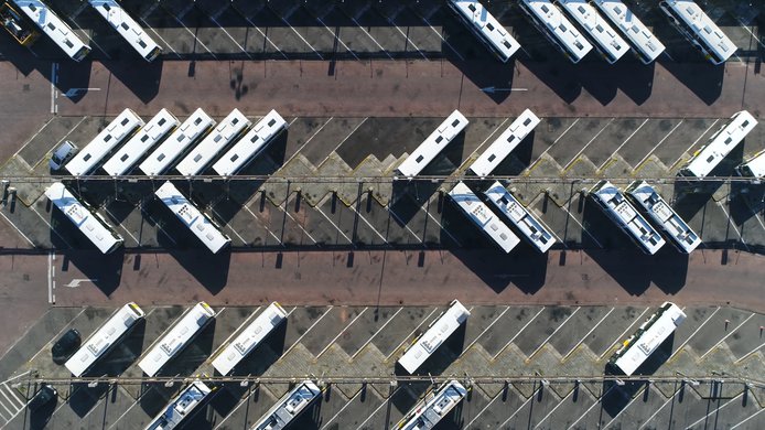 shutterstock_1022514238 - aerial bus depot