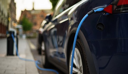 ev blue car