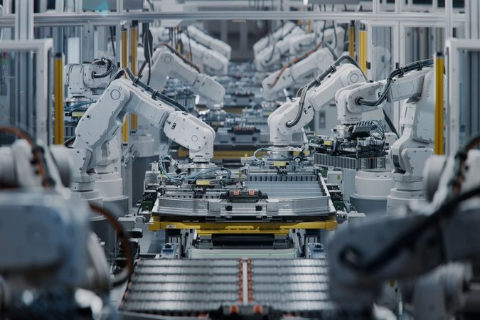 Electric vehicle battery assembling