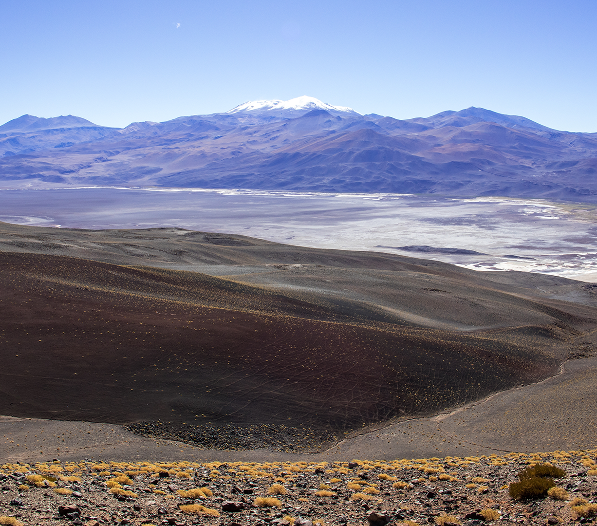A view of the Antofalla salt flats in the Catamarca province of Argentina