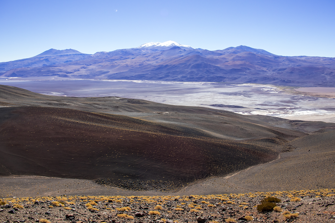A view of the Antofalla salt flats in the Catamarca province of Argentina