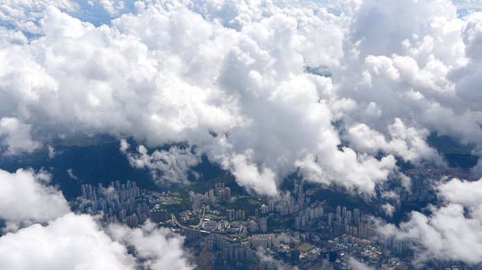 clouds city